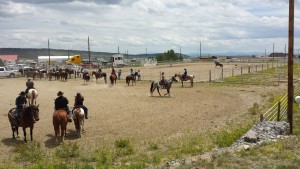 Junior barrel racing