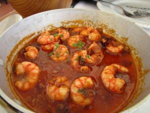 Spicy shrimp appetizer