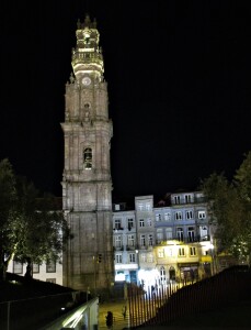 Clerigos tower at night